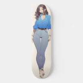 Beautiful Anime Woman Skateboard (Vorderseite)