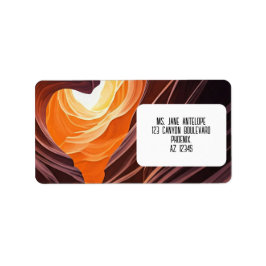 Beautiful Antelope Canyon Navajo Nation Adressaufkleber