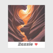 Beautiful Antelope Canyon Navajo Nation Aufkleber (Blatt)