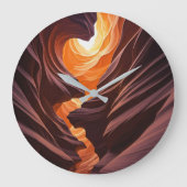 Beautiful Antelope Canyon Navajo Nation Große Wanduhr (Vorderseite)