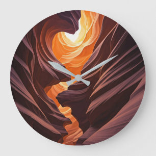 Beautiful Antelope Canyon Navajo Nation Große Wanduhr