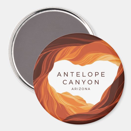 Beautiful Antelope Canyon Navajo Nation Magnet (Vorderseite/Rückseite)
