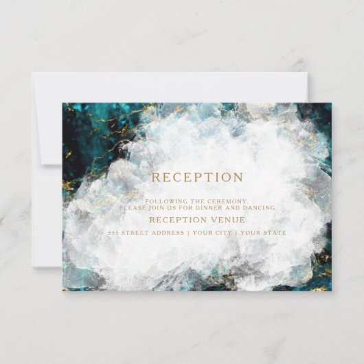 Beautiful Apatite Crystal Geode Einladung (Vorderseite)