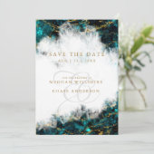 Beautiful Apatite Crystal Geode Einladung (Stehend Vorderseite)