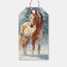 Beautiful Appalossa Horse Christmas Gift Tag Geschenkanhänger