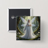 Beautiful April Diamond Fairy Button (Vorne & Hinten)