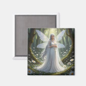 Beautiful April Diamond Fairy Magnet (Vorderseite/Rückseite)