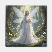 Beautiful April Diamond Fairy Magnet (Vorne)