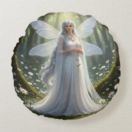 Beautiful April Diamond Fairy Rundes Kissen