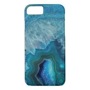 Beautiful Aquamarin Blue Agate Stone Case-Mate iPhone Hülle