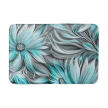 Beautiful Aquamarin Floral Print