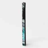 Beautiful Aquamarin Floral Print Case-Mate iPhone Hülle (Hinten/Links)