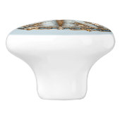 Beautiful Art Deco Enamel Dragonfly Gold Pearls Keramikknauf (Seitenansicht)