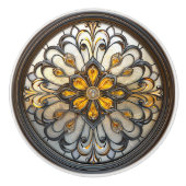 Beautiful Art Deco Gold Gran Café Al Porto Keramikknauf (Vorderseite)