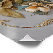 Beautiful Art Nouveau Bird Poster (Ecke)