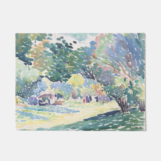 Beautiful Art Watercolor Landschaft - Doormat Fußmatte (Vorderseite)