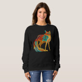 Beautiful Artistic Fox Animal Sweatshirt (Vorne ganz)