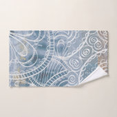 Beautiful artsy industrial blue brown faux copper badhandtuch set (Handtuch)