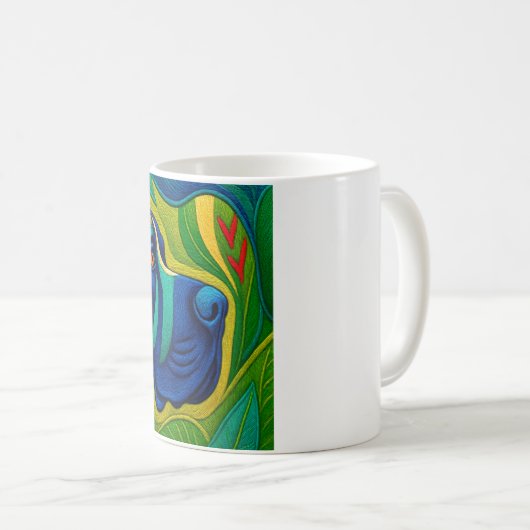 Beautiful Artwork of a Majestic Great Dane Kaffeetasse (VorderseiteRechts)