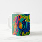 Beautiful Artwork of a Majestic Great Dane Kaffeetasse (Vorderseite Links)