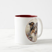 Beautiful Australian Shepherd Zweifarbige Tasse (VorderseiteRechts)