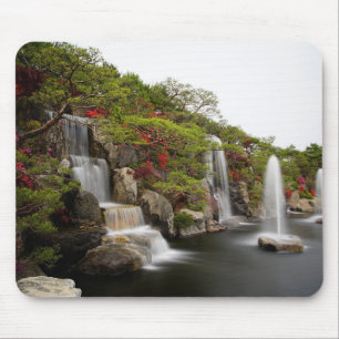 Beautiful Azalea Waterfall Fantastische Bergwelten Mousepad