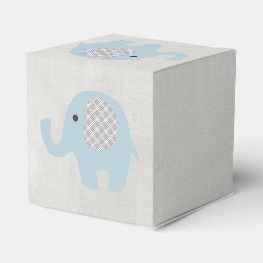Beautiful Baby Blue Elephant Geschenkschachtel (Rückseite)