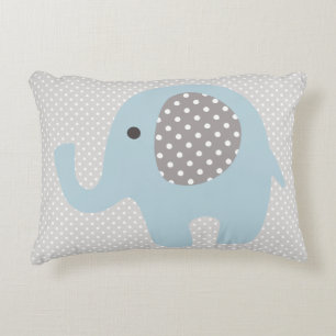 Beautiful Baby Blue Elephant Zierkissen