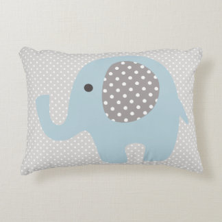 Beautiful Baby Blue Elephant Zierkissen
