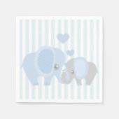 Beautiful Baby Boy Blue Elephant Serviette (Vorderseite)