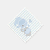 Beautiful Baby Boy Blue Elephant Serviette (Ecke)