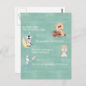Beautiful Baby Kinderzimmer Rhymes Postkarte (Vorne/Hinten)