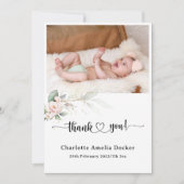 Beautiful Baby Personalisiert Dankeschön Card Einladung (Vorderseite)