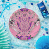 Beautiful Baby Pink Lila Monogram Paper Teller (Party)