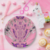 Beautiful Baby Pink Lila Monogram Paper Teller (Party)