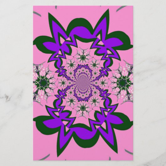 Beautiful Baby Pink Lila Shade Motif Art Briefpapier (Vorderseite)