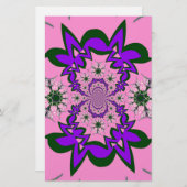 Beautiful Baby Pink Lila Shade Motif Art Briefpapier (Vorne/Hinten)