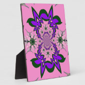 Beautiful Baby Pink Lila Shade Motif Art Fotoplatte (Seite)