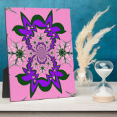 Beautiful Baby Pink Lila Shade Motif Art Fotoplatte (Seite)