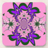 Beautiful Baby Pink Lila Shade Motif Art Getränkeuntersetzer (Vorderseite)