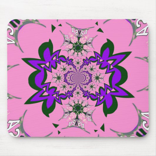 Beautiful Baby Pink Lila Shade Motif Art Mousepad (Vorne)