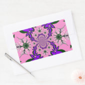 Beautiful Baby Pink Lila Shade Motif Art Rechteckiger Aufkleber (Umschlag)