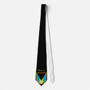Beautiful Bahamas Flag Personalisiert Krawatte