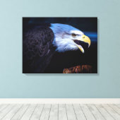 Beautiful Bald Eagle on Rock Leinwanddruck (Insitu (Holzboden))
