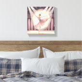Beautiful Ballerina | Ballet Arts Dance Wasserfarb Leinwanddruck (Insitu (Schlafzimmer))