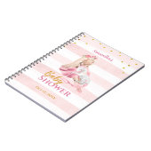 Beautiful Ballerina Unicorn Baby Shower Guest Book Notizblock (Linke Seite)