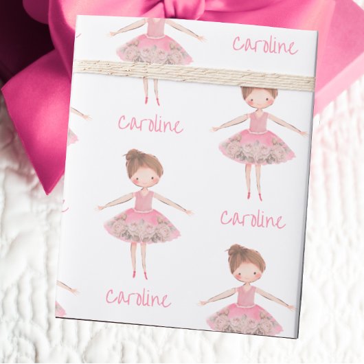 Beautiful Ballet Dancer Custom Geschenkpapier