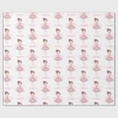 Beautiful Ballet Dancer Custom Geschenkpapier (Flach)