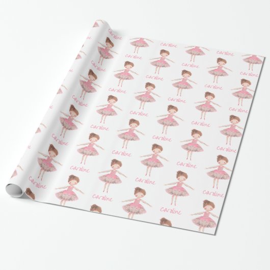 Beautiful Ballet Dancer Custom Geschenkpapier (Ungerollt)