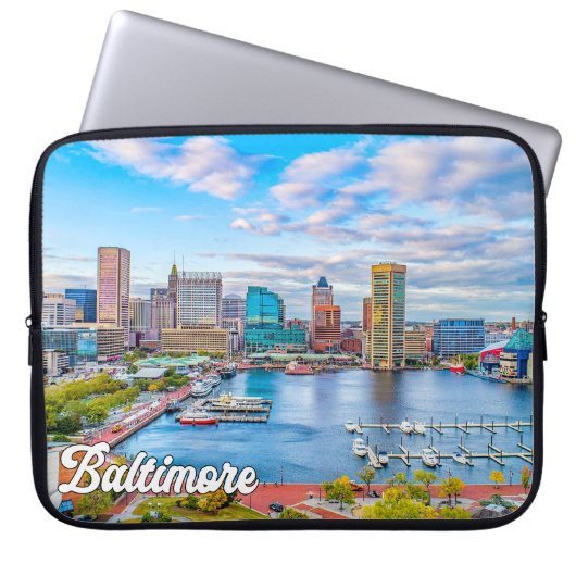 Beautiful Baltimore, Maryland, USA Laptopschutzhülle (Vorderseite)